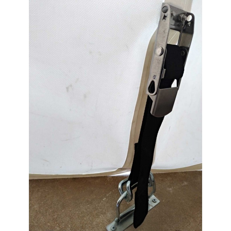 Stainless Steel Ratchet Strap with Hook for Tarpaulins - Quick Release