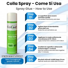 Κόλλα σε σπρέι ColSet 500ml – Ισχυρή κόλλα για υφάσματα και οροφές αυτοκινήτων