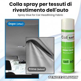 ColSet līmes aerosols 500 ml – spēcīga līme audumiem un automašīnu jumtiem
