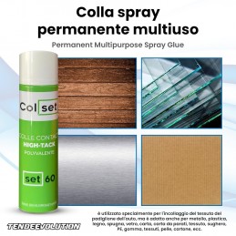 ColSet Spray Glue 500ml – Strong Adhesive for Fabrics and Car Roofs