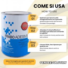 High Temperature Glue for Fabrics and Expanded Materials - 850g