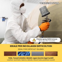 Pegamento en aerosol de alta temperatura para tapizados de techo de coche - 4,5 kg
