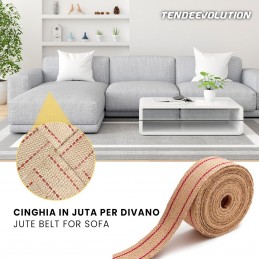 Sangle de jute pour ameublement – Haute résistance naturelle