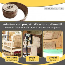 Chingă de iută pentru tapițerie – Rezistență naturală ridicată