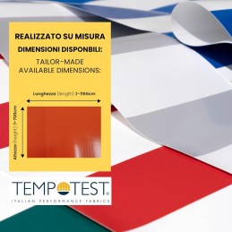 PVC tkanina Tempotest Parà pre markízy - vyrobená na mieru a tepelne zatavená