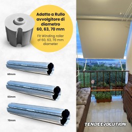 Awning Cap Caps - Universal Compatibility with Diameters 60/63/70mm