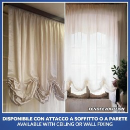 Chain-Operated Curtain Track with Side Opening