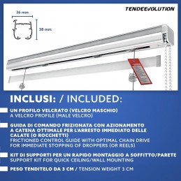 Roman Blind Track with Cassette – Chain System