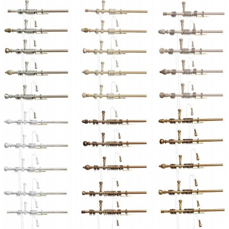 35mm Wooden Curtain Rod Made to Measure – Cord or Tear