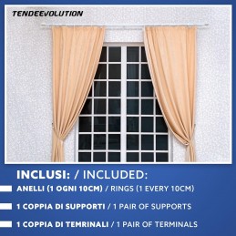 Bastone Tenda in Legno Ø23 mm – Artigianale Vari Colori