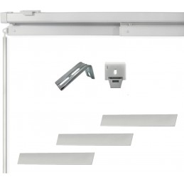 Trilho extensível para cortina de painel – Cinza acetinado