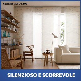 Șină extensibilă pentru perdea cu panouri – Gri satinat