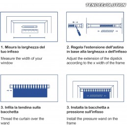 Varão de cortina extensível | 1 peça