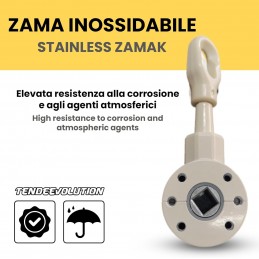 3:1 Чугунена скоростна лебедка за тенти - ефективност и гъвкавост