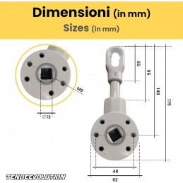 3:1 Gjutjärnsvinsch för markiser - Effektivitet och mångsidighet