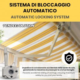 11:1 Manual Winch for Zamak Awnings – Made in Italy
