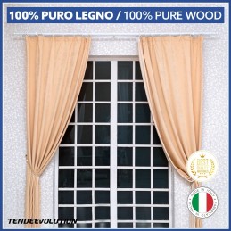 Anelli Tenda in Legno Ø 35 mm – Vari Colori Made in Italy