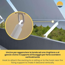 Tempotest Parà Adjustable Aluminum Arms – Universal for Drop Awnings
