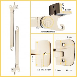 Tempotest Parà Adjustable Aluminum Arms – Universal for Drop Awnings