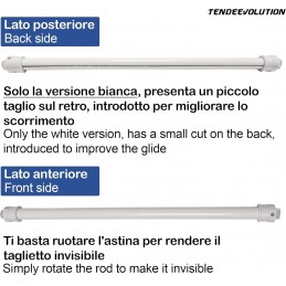 Asta Telescopica per Tende a Vetro – Bacchetta Senza Forare