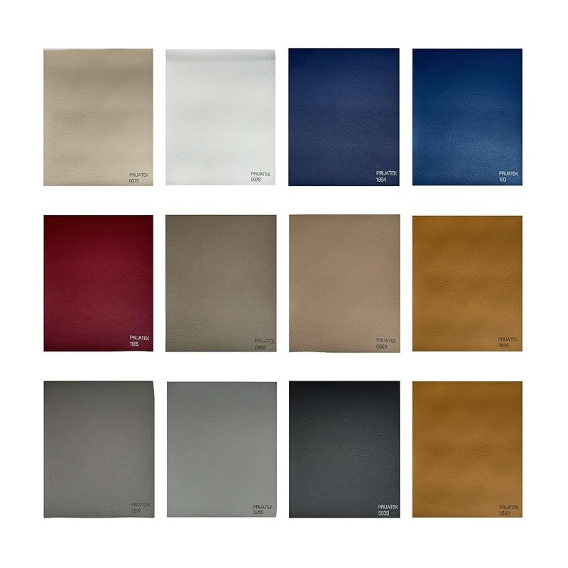 PRUATEK Nautical Eco-Leather by the Meter – Fire-Retardant Technical Fabric for Cushions and Upholstery