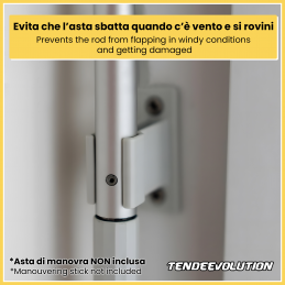 PVC Rod Stopper for Secure Wall Fixing