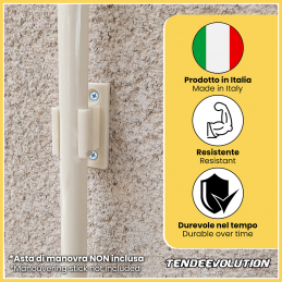 PVC Rod Stopper for Secure Wall Fixing