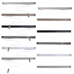 40x13 flad gardinstang i aluminium – Snor eller riv