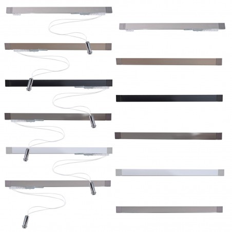 Barra de cortina plana de aluminio de 40 x 13 pulgadas (cordón o desgarro)