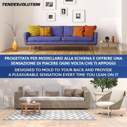 Schuimrubber bank rugkussen – Maat 100x50x16 cm, Ergonomische ondersteuning