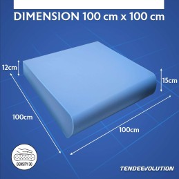 Pěnový polštář s hustotou 30 – 100x100x15 cm, výplň na pohovky