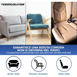 Almofada de espuma de densidade 30 – 100x100x15 cm para sofás