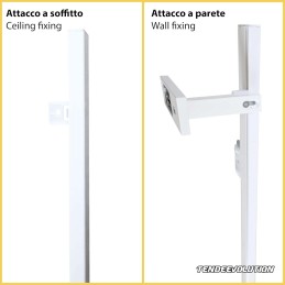 AR2.0 Aluminijska šina za zavjese – Izrađena po mjeri za strop ili zid