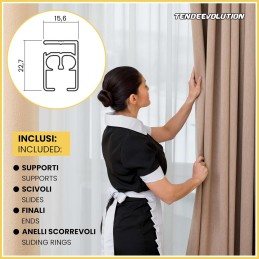 AR2.0 Aluminum Curtain Track - Ceiling/Wall