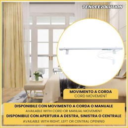 AR2.0 gardinskinne i aluminium – specialfremstillet til loft eller væg