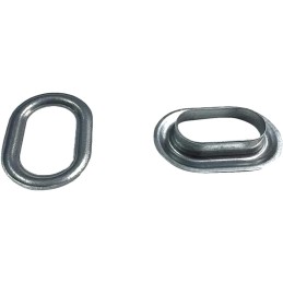 Nerūsējošas ovālas cilpiņas 42x22 mm ar pretplāksni