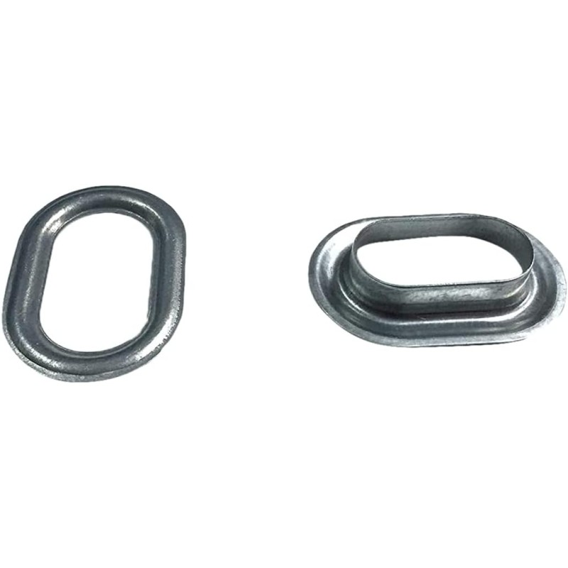 Nerezové oválne očká 42x22 mm s protiľahlou doskou