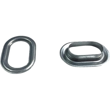Ανθεκτικά στη σκουριά οβάλ κρίκοι 42x22 mm με αντίθετη πλάκα