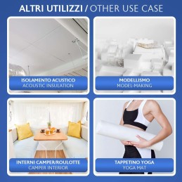 Folie albă de cauciuc EVA pentru căptușeală, bricolaj și plimbări cu barca