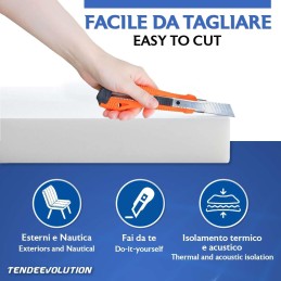 Folie albă de cauciuc EVA pentru căptușeală, bricolaj și plimbări cu barca