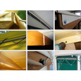 Vatrootporna PVC cerada za zamračivanje s zavjesom za vanjsku upotrebu