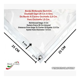 Tarpaulin PVC Trédhearcach le Súilíní Tiubha le haghaidh Lasmuigh