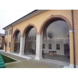 0.50 mm Reinforced Transparent Fireproof Crystal PVC