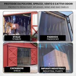 Transparante PVC-strookgordijnen voor koelcellen