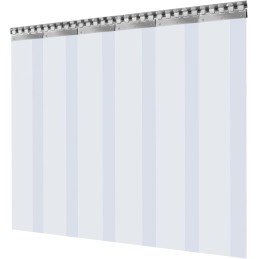 Transparente PVC-Streifenvorhänge für Kühlräume