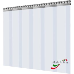 Rideaux à lanières en PVC transparent pour chambres froides