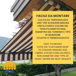 Telo Tenda da Sole PVC su Misura | Ricambio Impermeabile