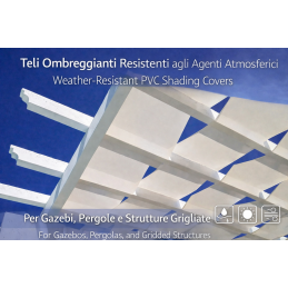 Ταινίες κάλυψης PVC κατά παραγγελία για κιόσκια και πέργκολες