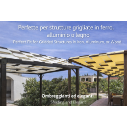 490 g/m² PVC-Sonnensegel für Pergolen und Pavillons