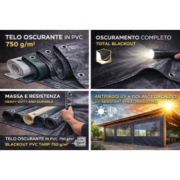 Material opac din PVC de 750 g/m² pentru izolație termică